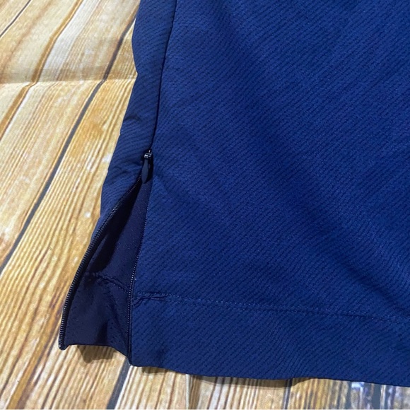 Mondetta Blue Striped Stretch Waist Pockets Zipper Side Golf Tennis Skort - Picture 2 of 6